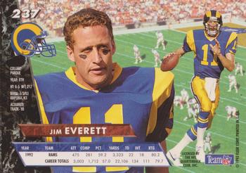 1993 Ultra #237 Jim Everett Back