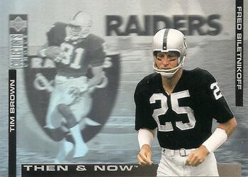 1994 Collector's Choice - Then and Now #2 Tim Brown / Fred Biletnikoff Front