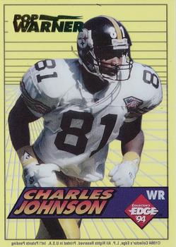 1994 Collector's Edge - Boss Rookies Update Pop Warner Green #14 Charles Johnson Front