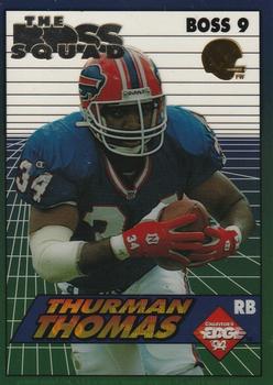 1994 Collector's Edge - The Boss Squad Silver with Gold Helmet #9 Thurman Thomas Front