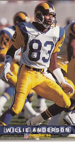 1994 GameDay #214 Willie Anderson Front