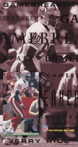 1994 GameDay - Gamebreakers #8 Jerry Rice Front