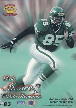 1994 Pacific Prisms - Gold #83 Rob Moore Back