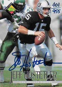 1994 Pro Line Live - Autographs #NNO Jeff Hostetler Front