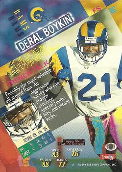 1994 Stadium Club - Super Teams Super Bowl XXIX #68 Deral Boykin Back