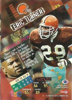 1994 Stadium Club - Super Teams Super Bowl XXIX #144 Eric Turner Back