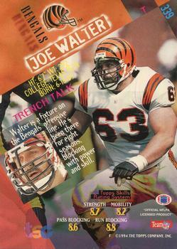 1994 Stadium Club - Super Teams Super Bowl XXIX #339 Joe Walter Back