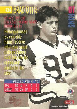 1994 Stadium Club - Super Teams Super Bowl XXIX #434 Brad Ottis Back