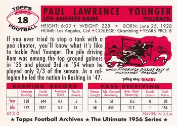 1994 Topps Archives 1956 #18 Paul Younger Back