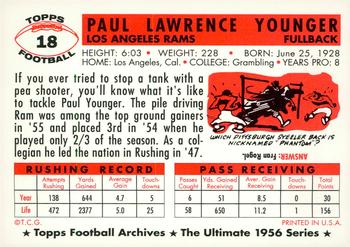1994 Topps Archives 1956 - Gold #18 Paul Younger Back