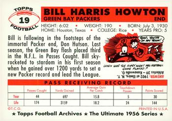 1994 Topps Archives 1956 - Gold #19 Bill Howton Back