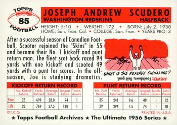 1994 Topps Archives 1956 - Gold #85 Joe Scudero Back