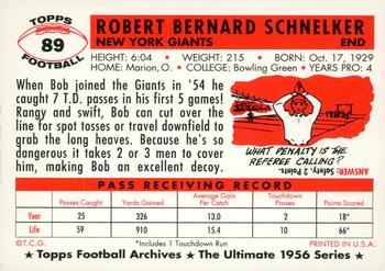 1994 Topps Archives 1956 - Gold #89 Bob Schnelker Back