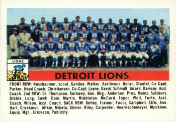 1994 Topps Archives 1956 - Gold #92 Detroit Lions Front