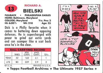 1994 Topps Archives 1957 #13 Dick Bielski Back