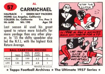 1994 Topps Archives 1957 #57 Al Carmichael Back