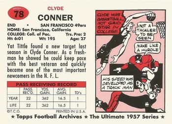 1994 Topps Archives 1957 #78 Clyde Conner Back