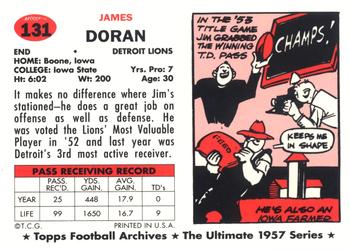 1994 Topps Archives 1957 #131 Jim Doran Back