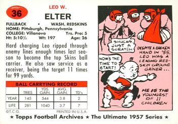1994 Topps Archives 1957 - Gold #36 Leo Elter Back