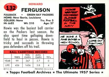 1994 Topps Archives 1957 - Gold #132 Howie Ferguson Back