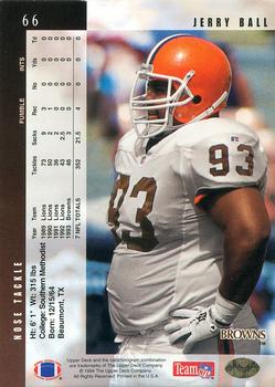 1994 Upper Deck - Electric #66 Jerry Ball Back