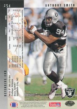 1994 Upper Deck - Electric #254 Anthony Smith Back