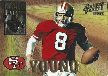 1995 Action Packed - Armed Forces Braille #AF4 Steve Young Front