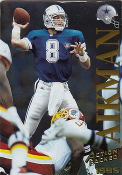 1995 Action Packed - Quick Silver #20 Troy Aikman Front