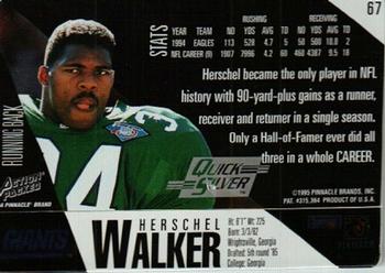 1995 Action Packed - Quick Silver #67 Herschel Walker Back