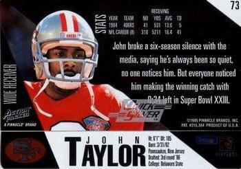 1995 Action Packed - Quick Silver #73 John Taylor Back