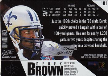 1995 Action Packed - Quick Silver #101 Derek Brown Back