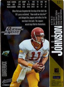 1995 Action Packed - Quick Silver #121 Rob Johnson Back