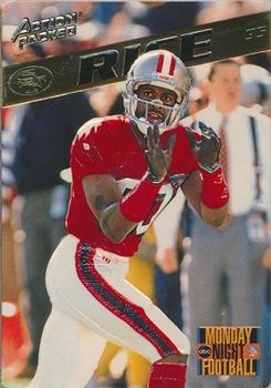 1995 Action Packed Monday Night Football #1 Jerry Rice Front