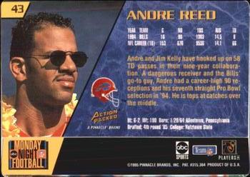 1995 Action Packed Monday Night Football #43 Andre Reed Back