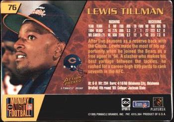 1995 Action Packed Monday Night Football #76 Lewis Tillman Back