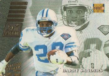 1995 Action Packed Monday Night Football - 24K Gold #2 Barry Sanders Front