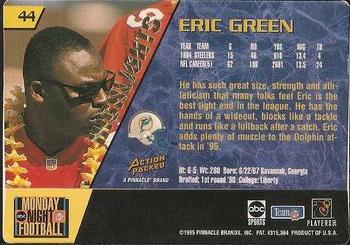 1995 Action Packed Monday Night Football - Highlights #44 Eric Green Back