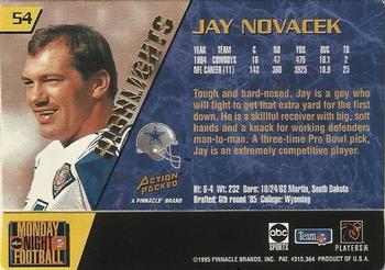 1995 Action Packed Monday Night Football - Highlights #54 Jay Novacek Back