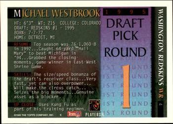 1995 Bowman - First Round Picks #4 Michael Westbrook Back