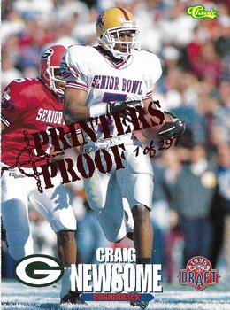 1995 Classic NFL Rookies - Printer's Proofs #32 Craig Newsome Front