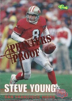 1995 Classic NFL Rookies - Printer's Proofs #108 Steve Young Front