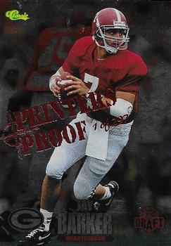 1995 Classic NFL Rookies - Printer's Proofs Silver #86 Jay Barker Front