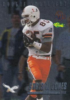 1995 Classic NFL Rookies - Rookie Spotlight #RS19 Chris T. Jones Front