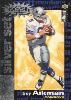 1995 Collector's Choice - You Crash the Game Silver Set Exchange #C7 Troy Aikman Front