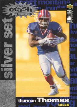 1995 Collector's Choice - You Crash the Game Silver Set Exchange #C13 Thurman Thomas Front