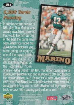 1995 Collector's Choice - Marino Chronicles #DM2 Dan Marino Back