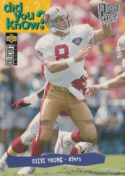 1995 Collector's Choice - Player's Club #43 Steve Young Front