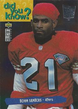 1995 Collector's Choice - Platinum Player's Club #48 Deion Sanders Front