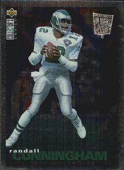 1995 Collector's Choice - Platinum Player's Club #124 Randall Cunningham Front
