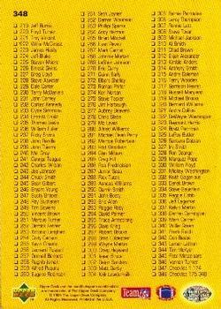 1995 Collector's Choice - Platinum Player's Club #348 Joe Montana Back